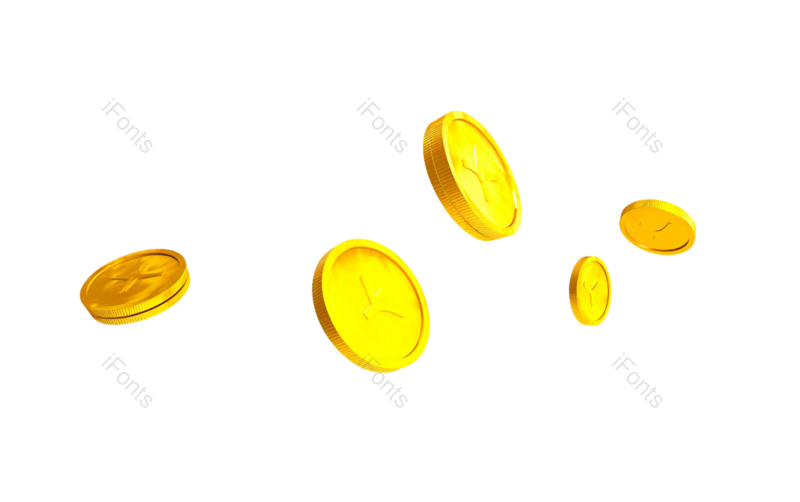 金币图片,金箔元素,金属PNG,漂浮元素免抠素材